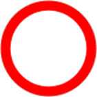 Znak zakazu B-1, zakaz ruchu w obu kierunkach